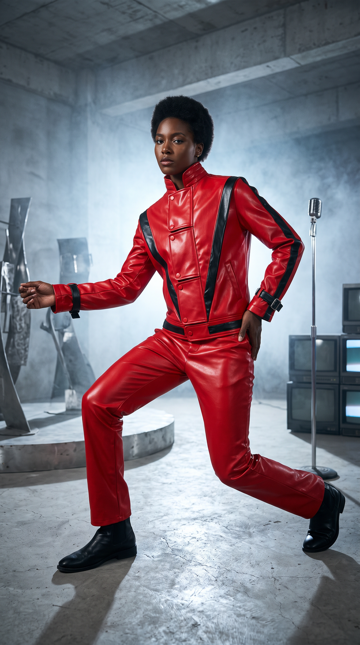 Thriller-Inspired Men’s Red Costume