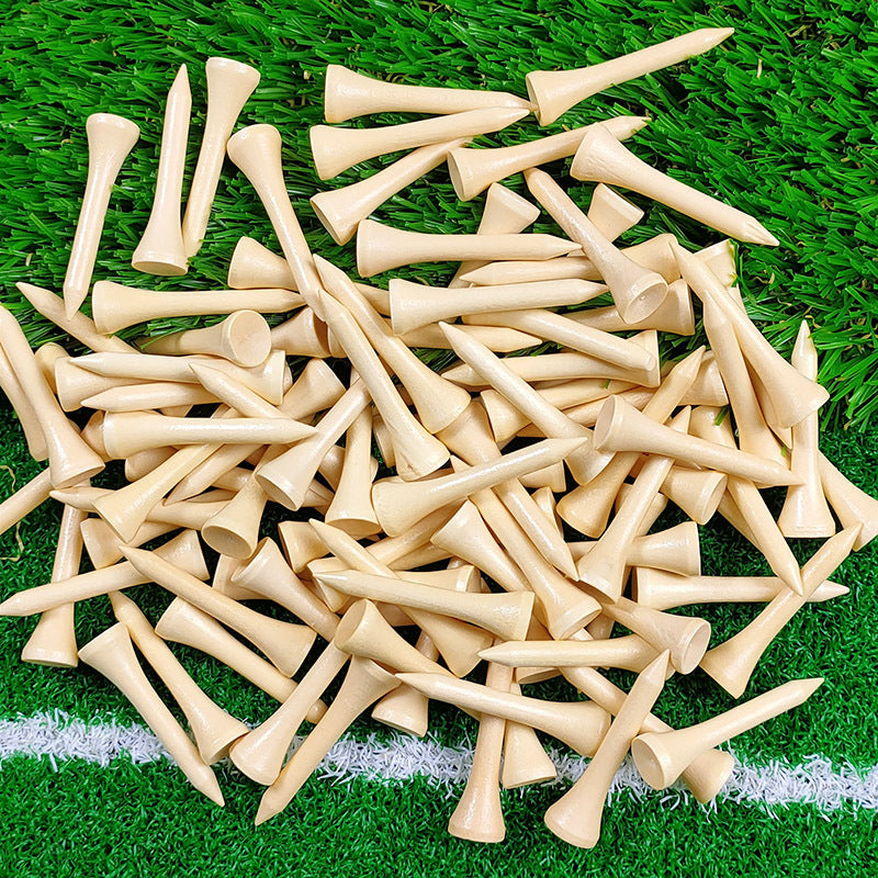 Wooden Golf Tees - 100 Pack Bulk Set