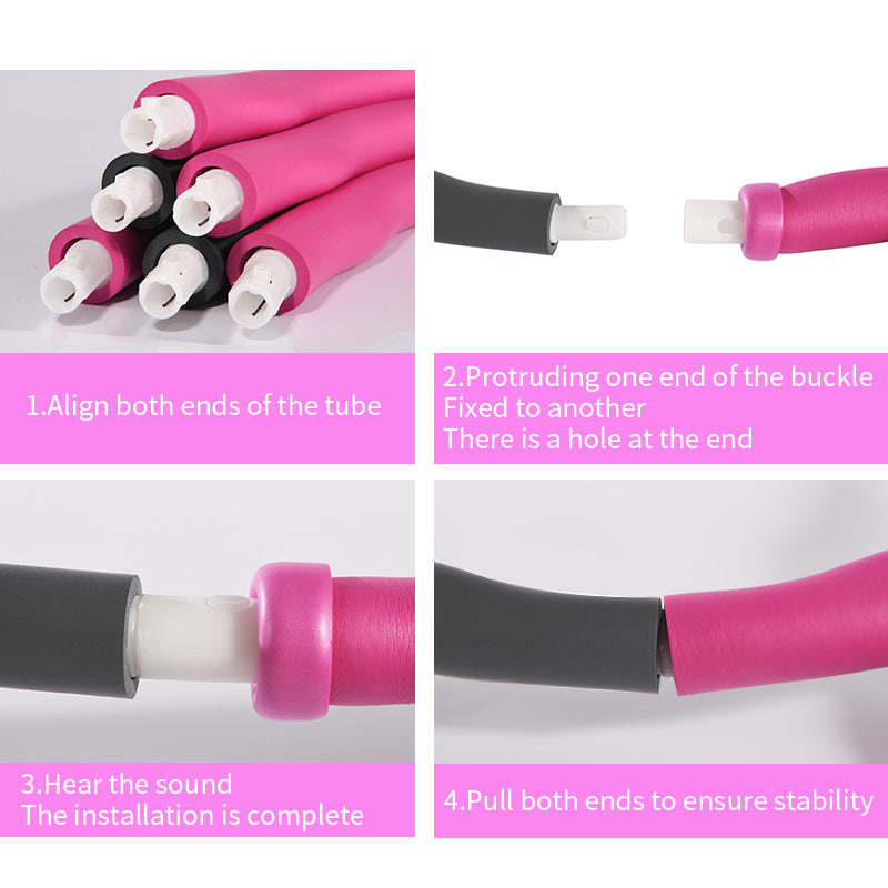 Weighted Massage Hula Hoop - 4-4.6 lbs Fitness Hoop