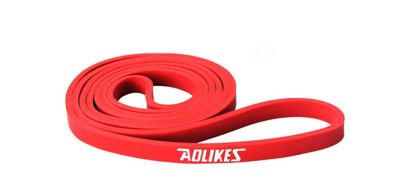 Red resistance band with 'AdiLike' branding on a white background