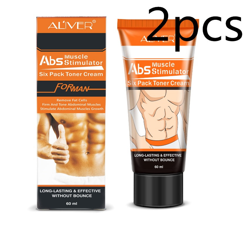 Aliver Abs Muscle Stimulator Six Pack Toner Cream packaging on a white background