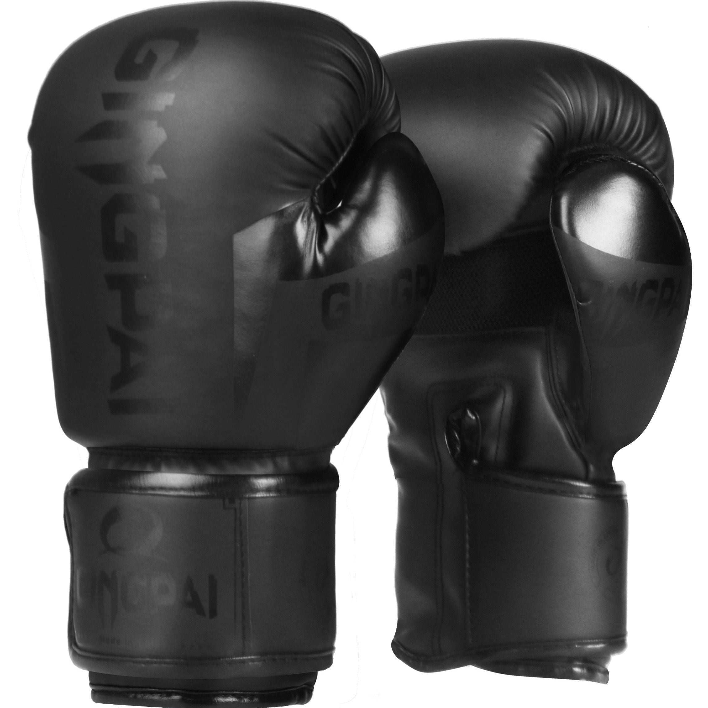 Black boxing gloves with 'GungPaI' branding on a white background