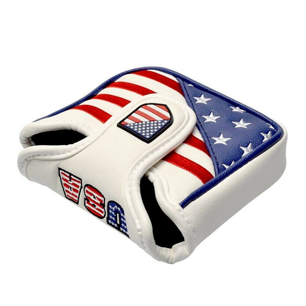 USA Flag Golf Putter Cover - PU Leather