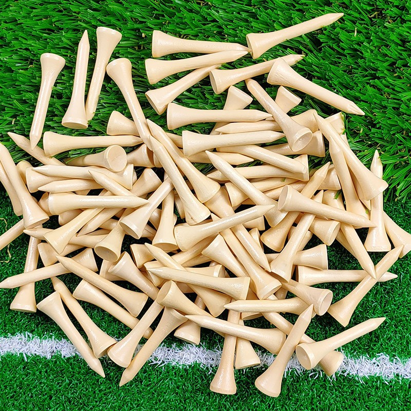 Wooden Golf Tees - 100 Pack Bulk Set