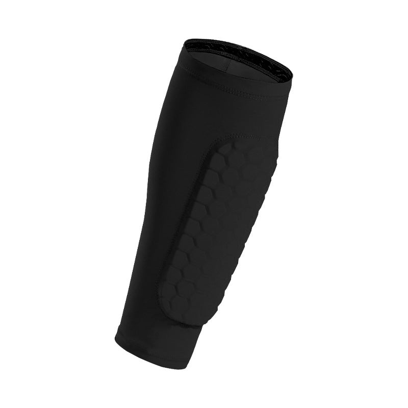 Black knee pad on a white background