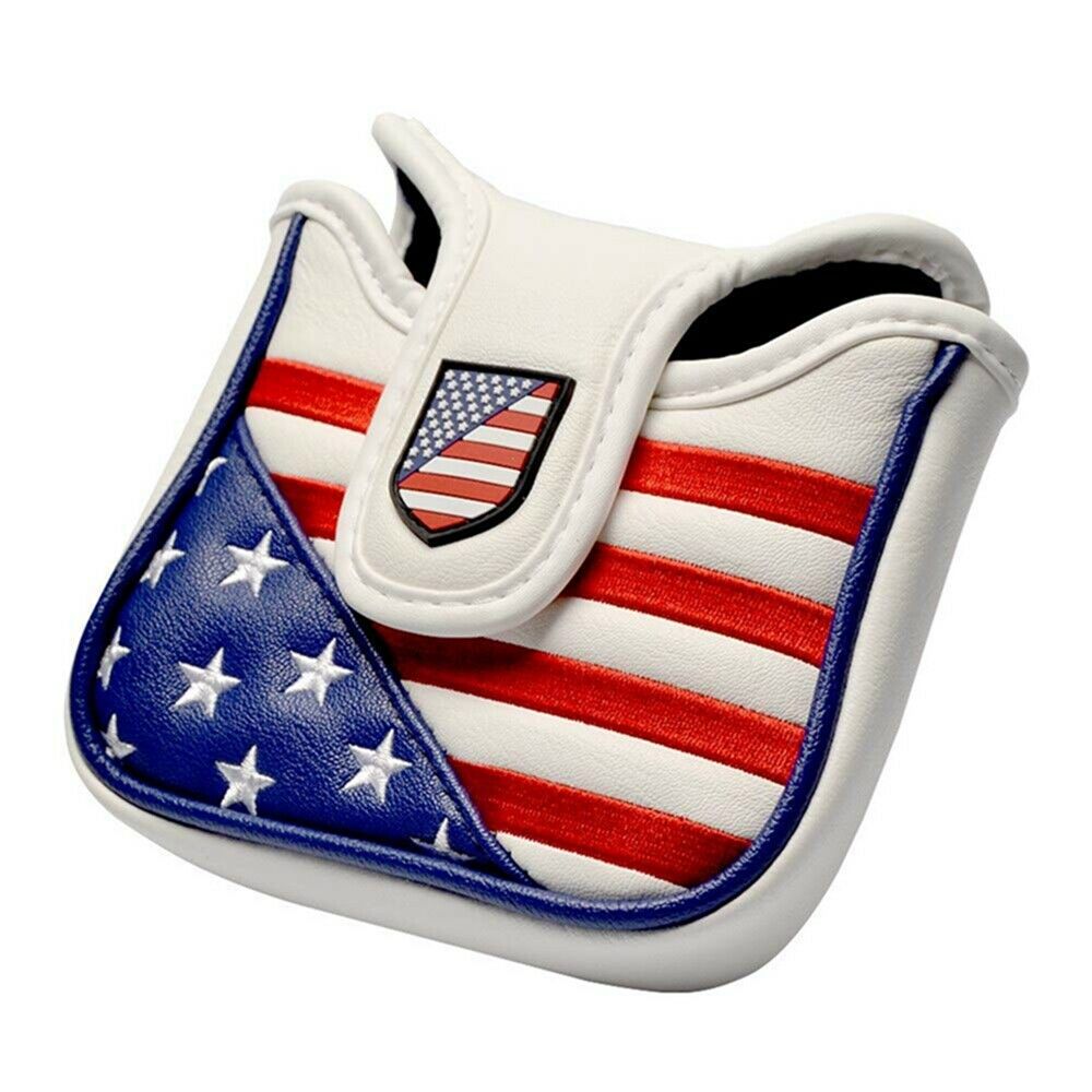 USA Flag Golf Putter Cover - PU Leather