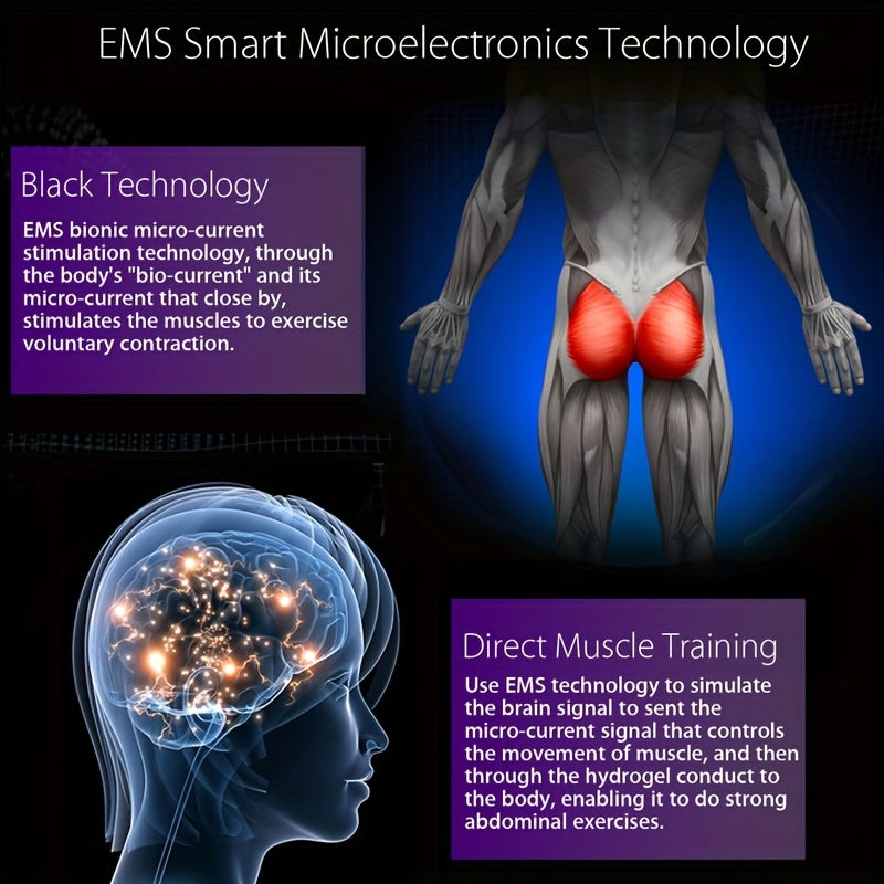 Diagram of EMS smart microelectronics technology with anatomical illustrations and text.