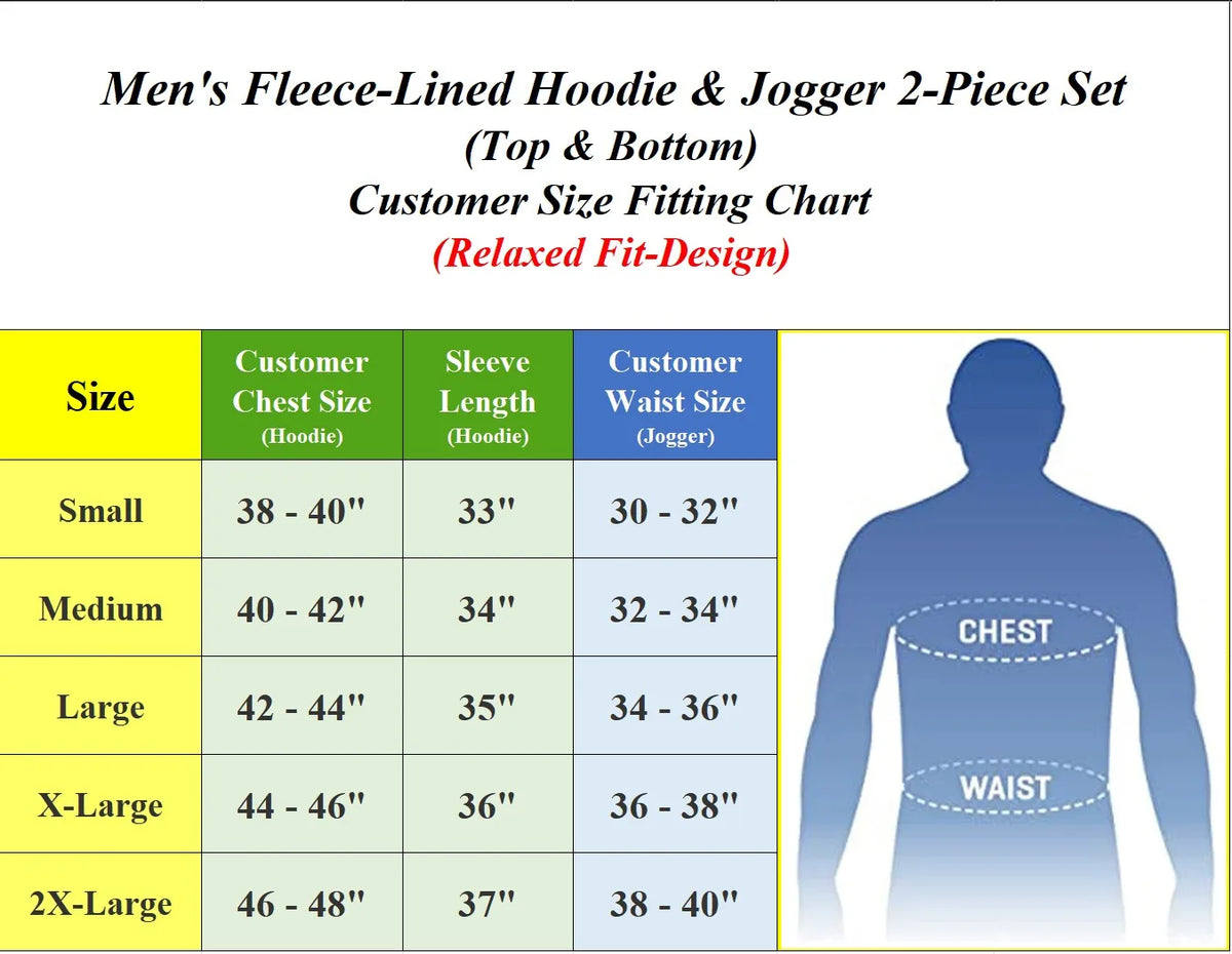 Men’s Fleece Hoodie & Jogger Set