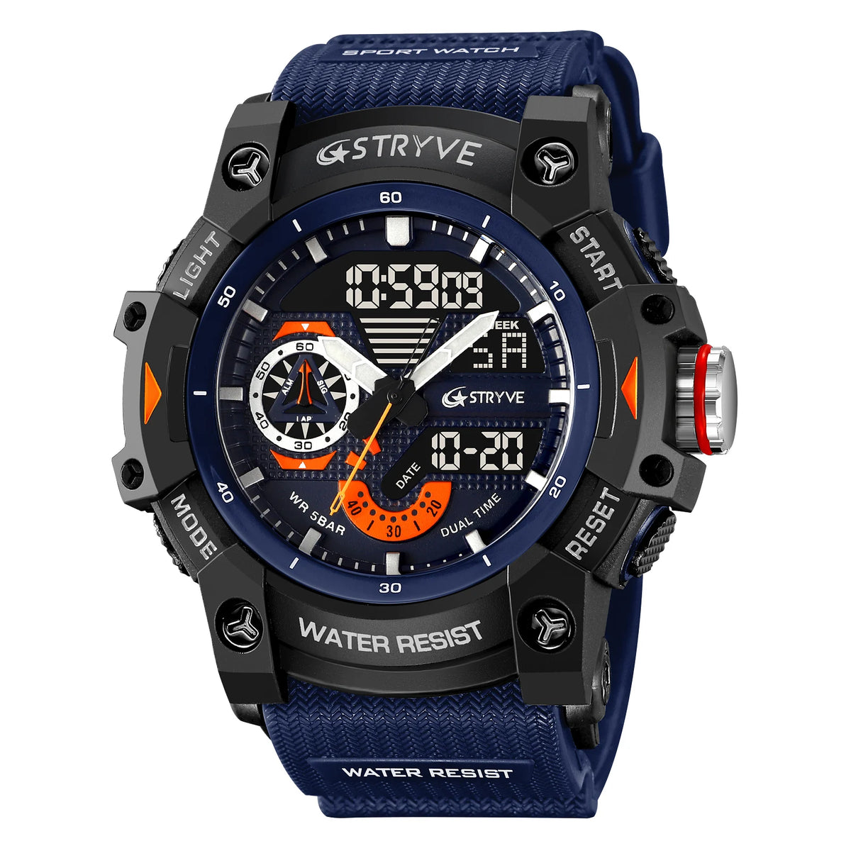 STRYVE Men’s Sports Watch with Stopwatch & Alarm