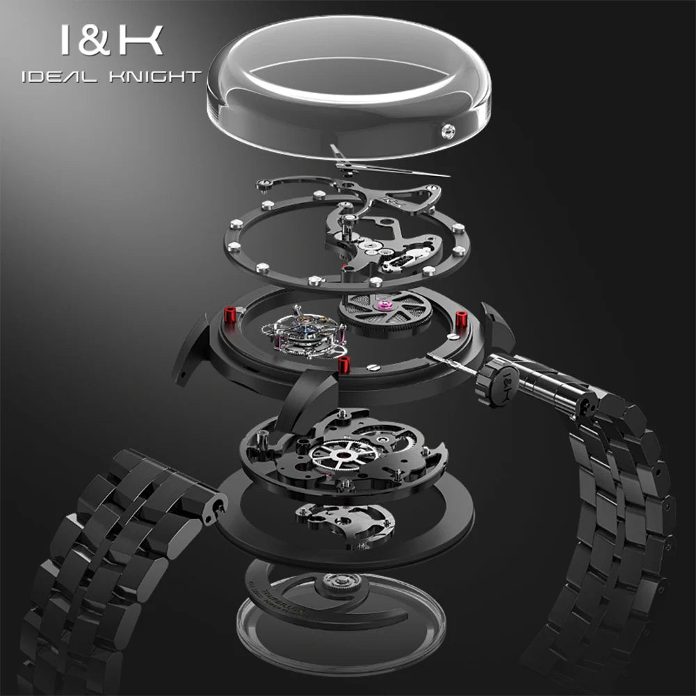 Ideal Knight Men’s Skeleton Automatic Watch