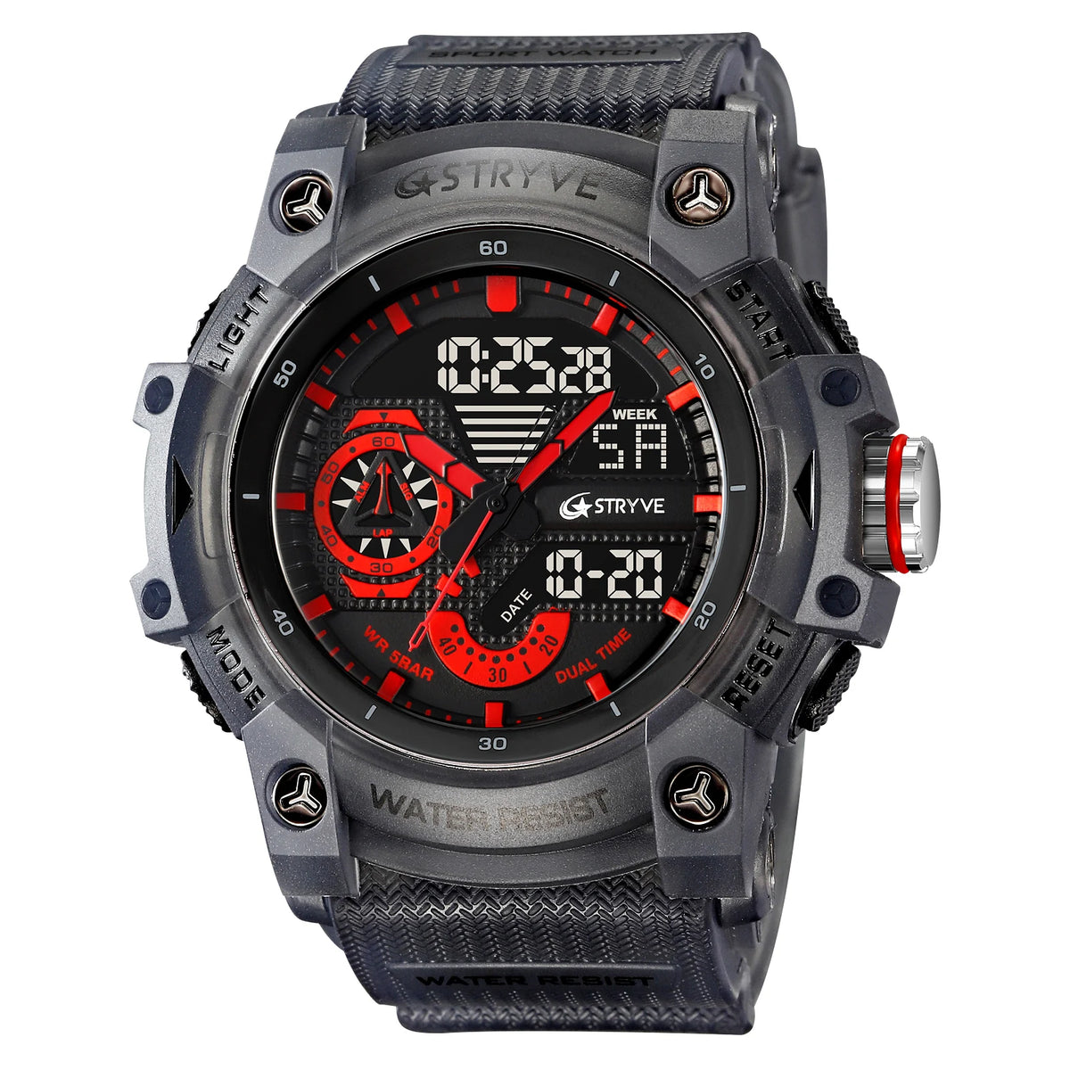 STRYVE Men’s Sports Watch with Stopwatch & Alarm