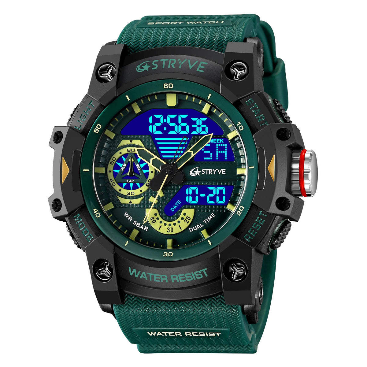 STRYVE Men’s Sports Watch with Stopwatch & Alarm