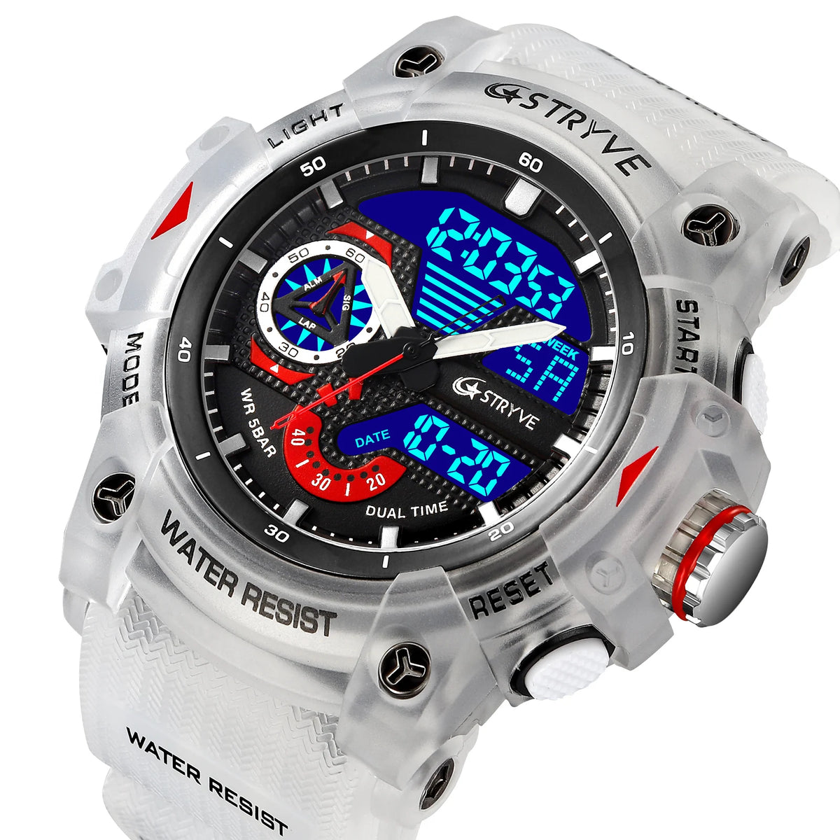 STRYVE Men’s Sports Watch with Stopwatch & Alarm