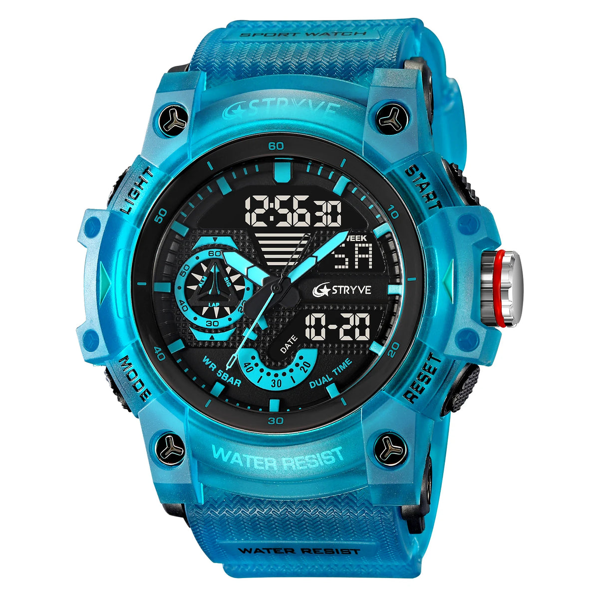 STRYVE Men’s Sports Watch with Stopwatch & Alarm
