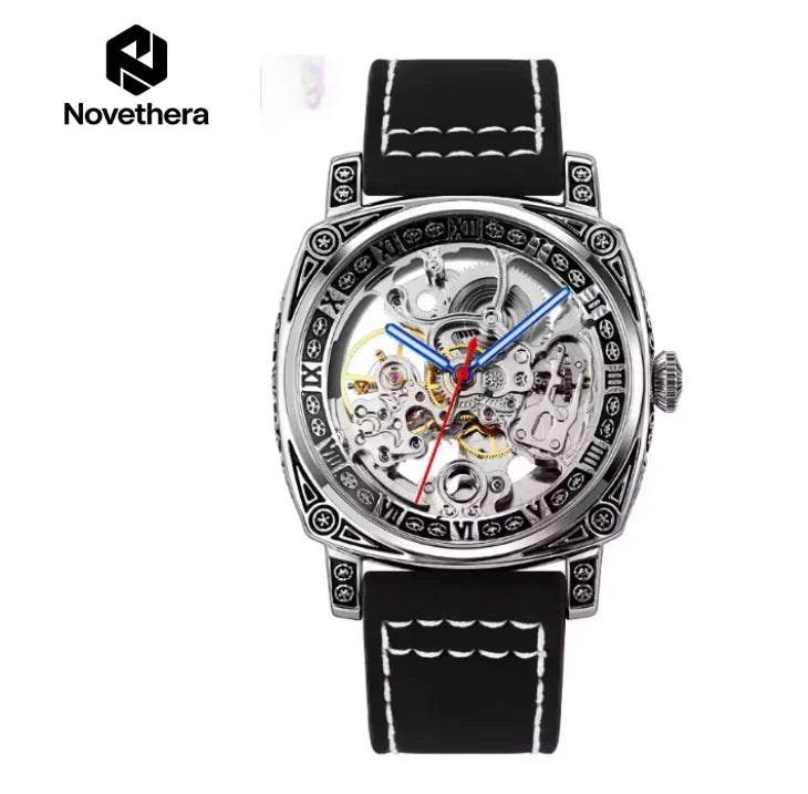 Men’s Square Skeleton Automatic Watch