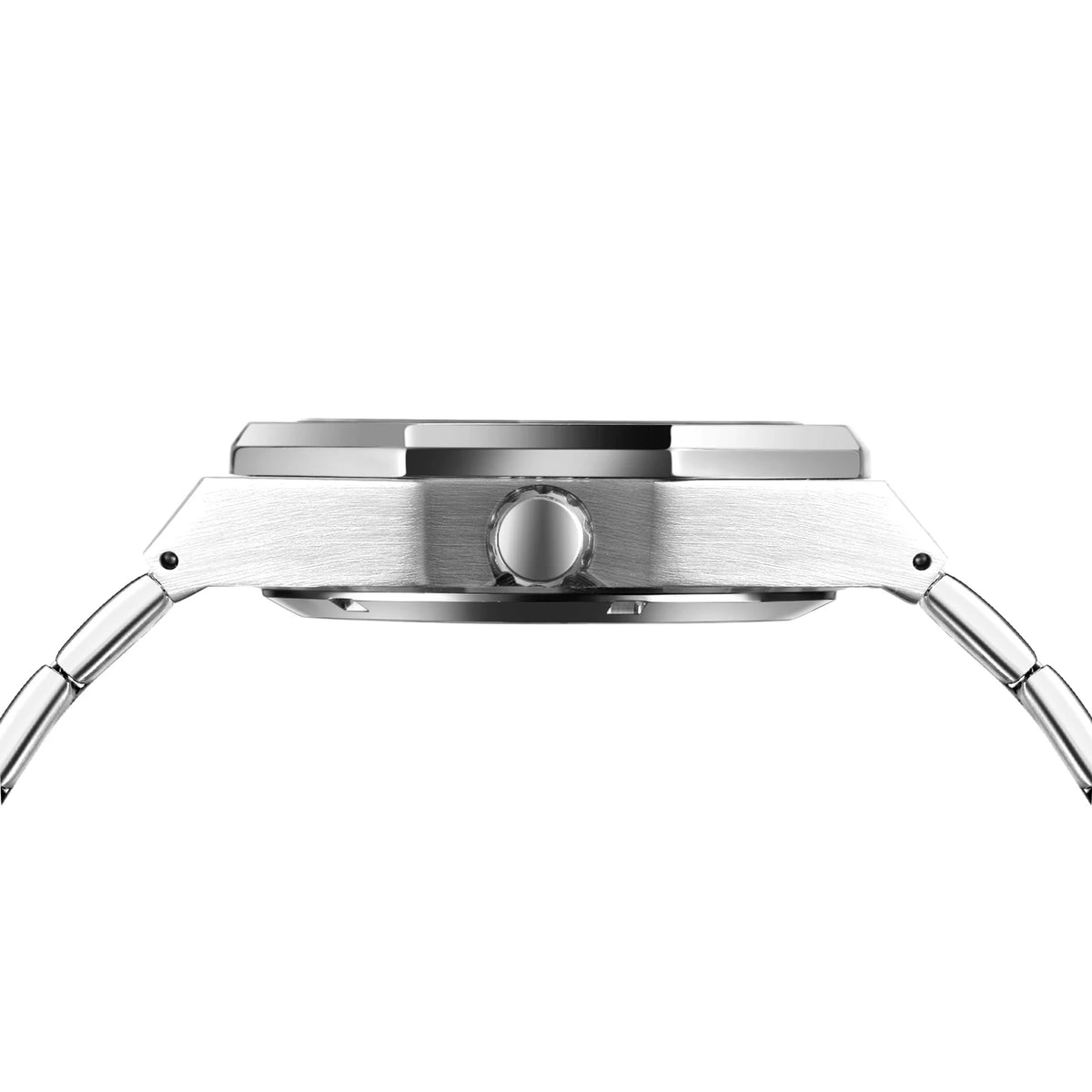 Men’s Skeleton Automatic Watch with Stainless Steel Band