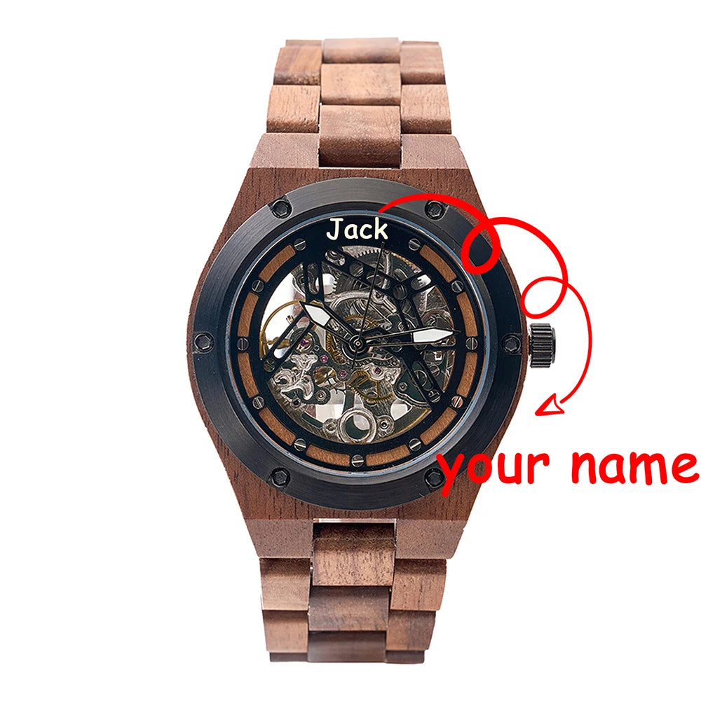 Men’s E49 Wooden Automatic Mechanical Watch