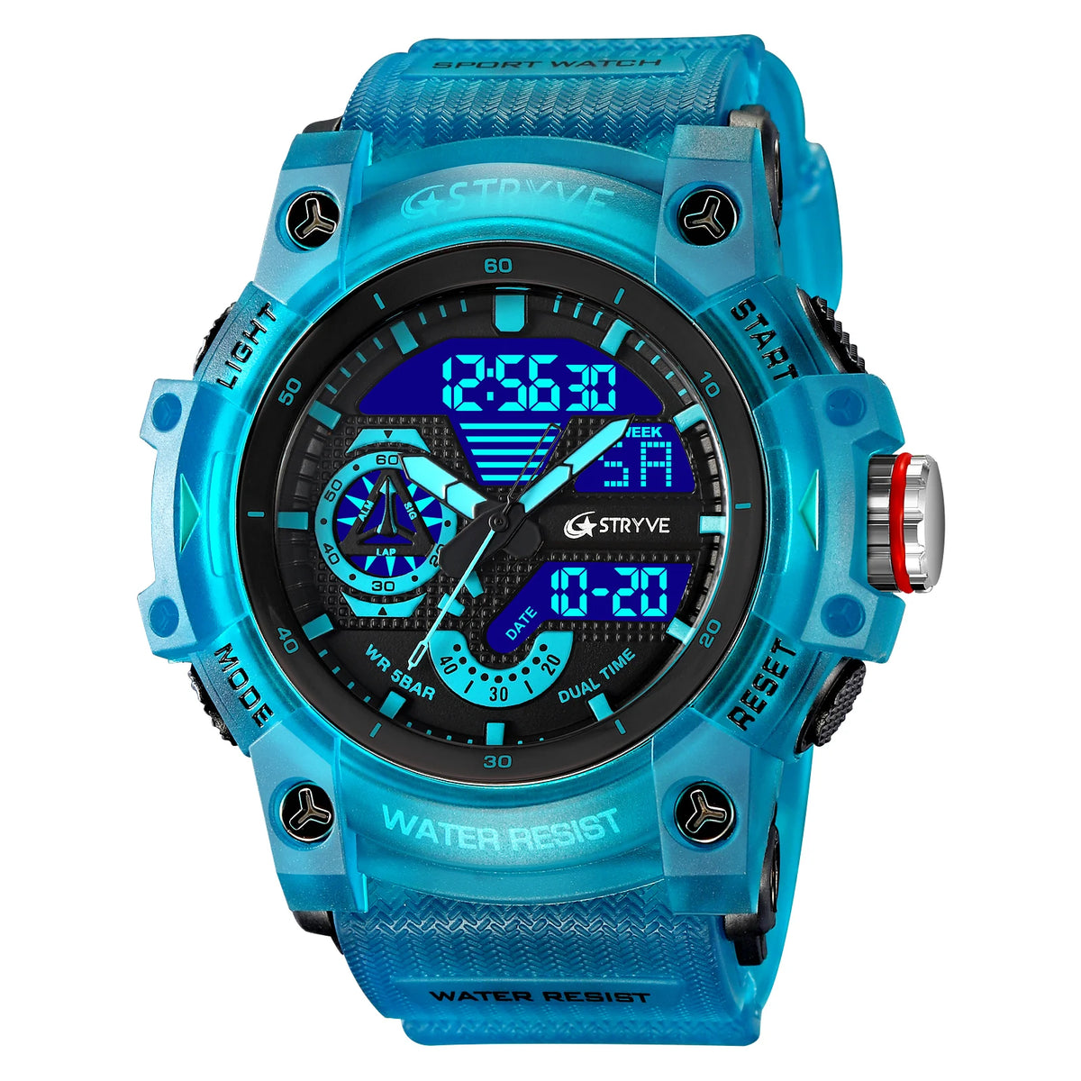 STRYVE Men’s Sports Watch with Stopwatch & Alarm