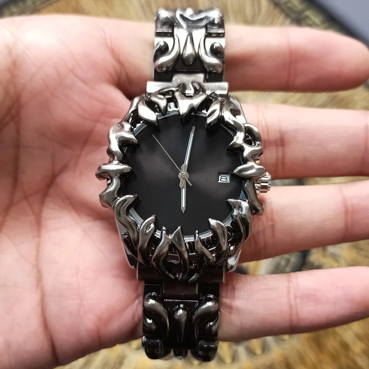Men’s Punk Spiked Quartz Watch