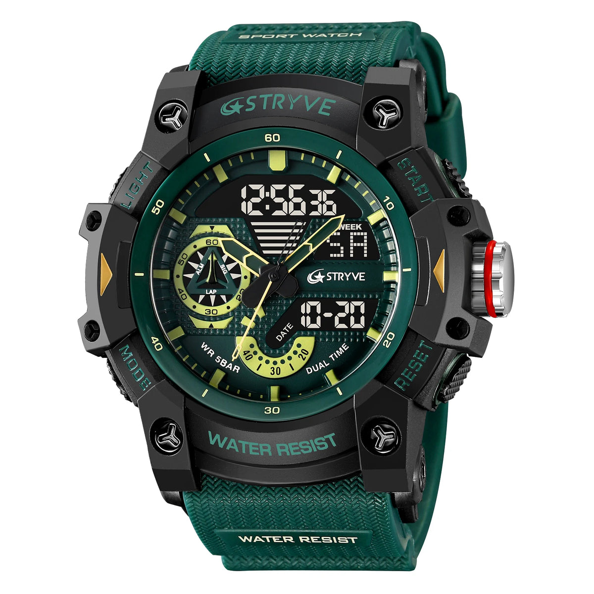 STRYVE Men’s Sports Watch with Stopwatch & Alarm