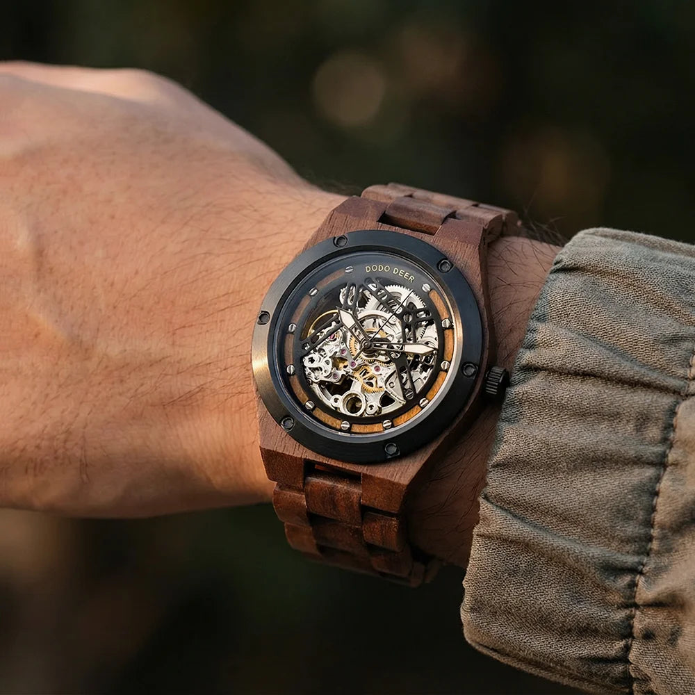 Men’s E49 Wooden Automatic Mechanical Watch