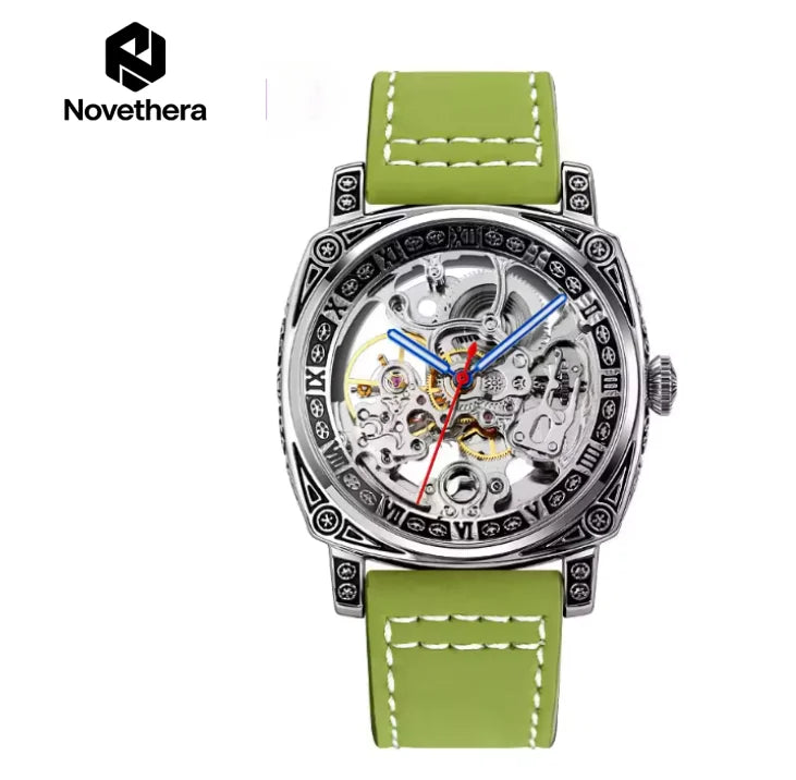 Men’s Square Skeleton Automatic Watch