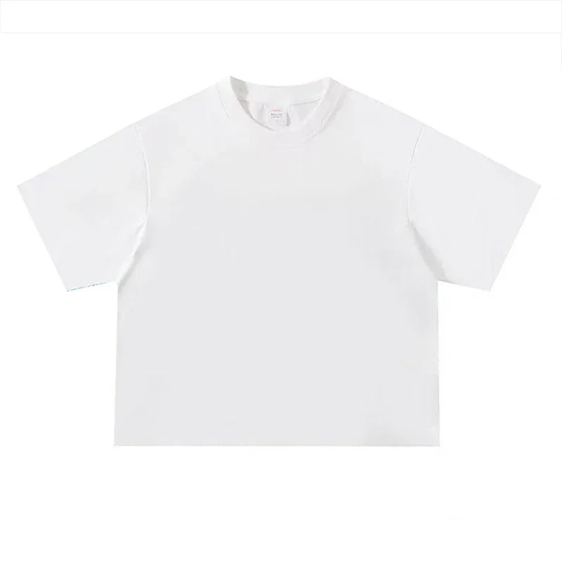 White t-shirt on a white background