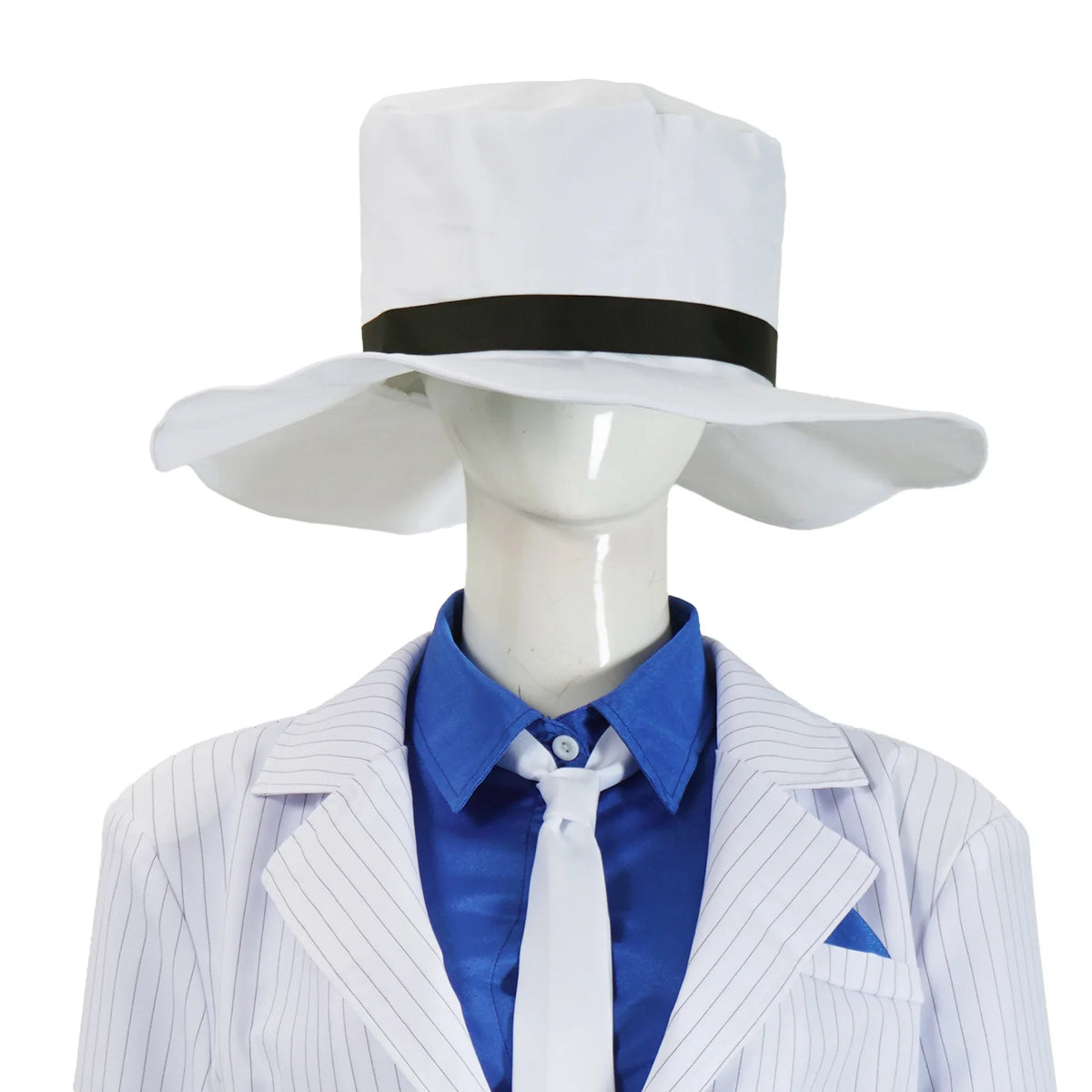 Smooth Criminal-Inspired White Pinstripe Costume Suit
