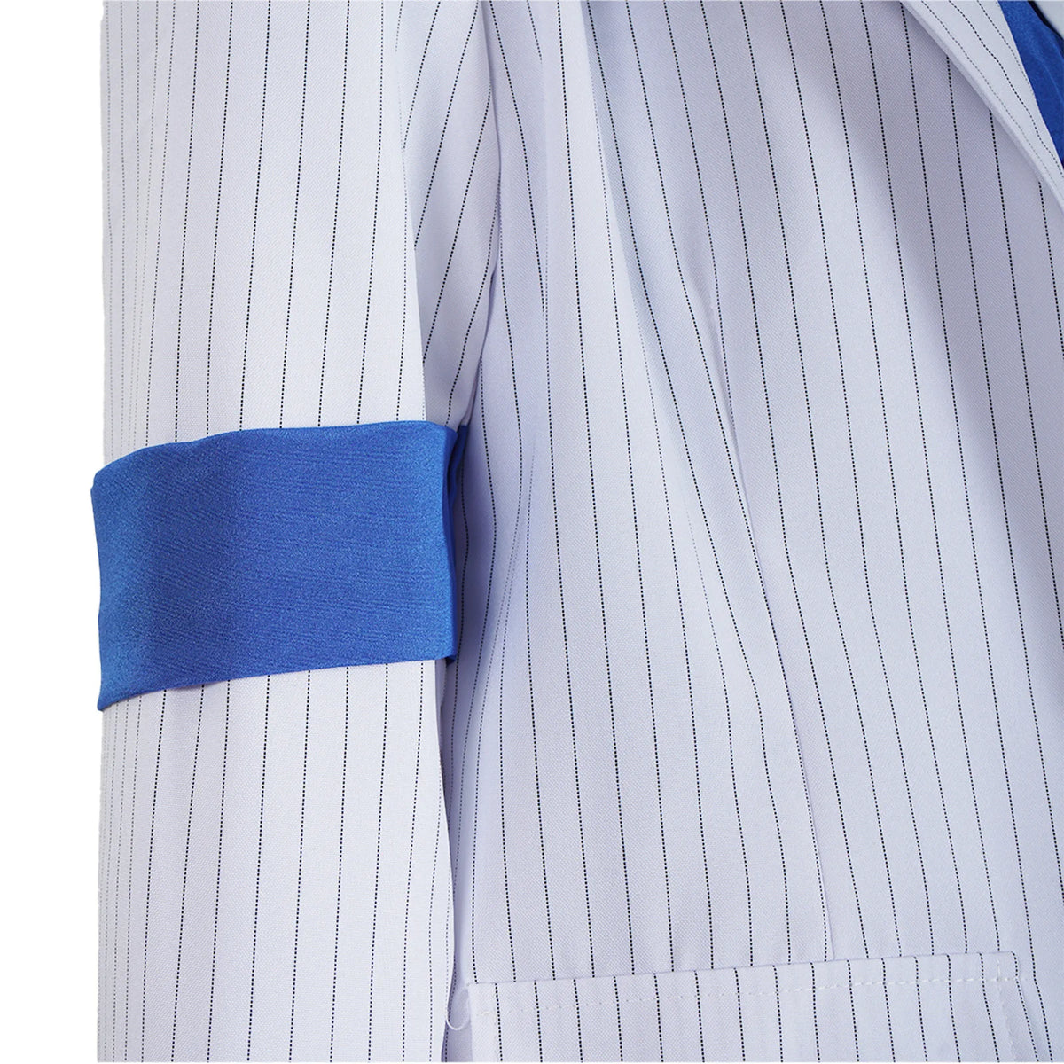Smooth Criminal-Inspired White Pinstripe Costume Suit