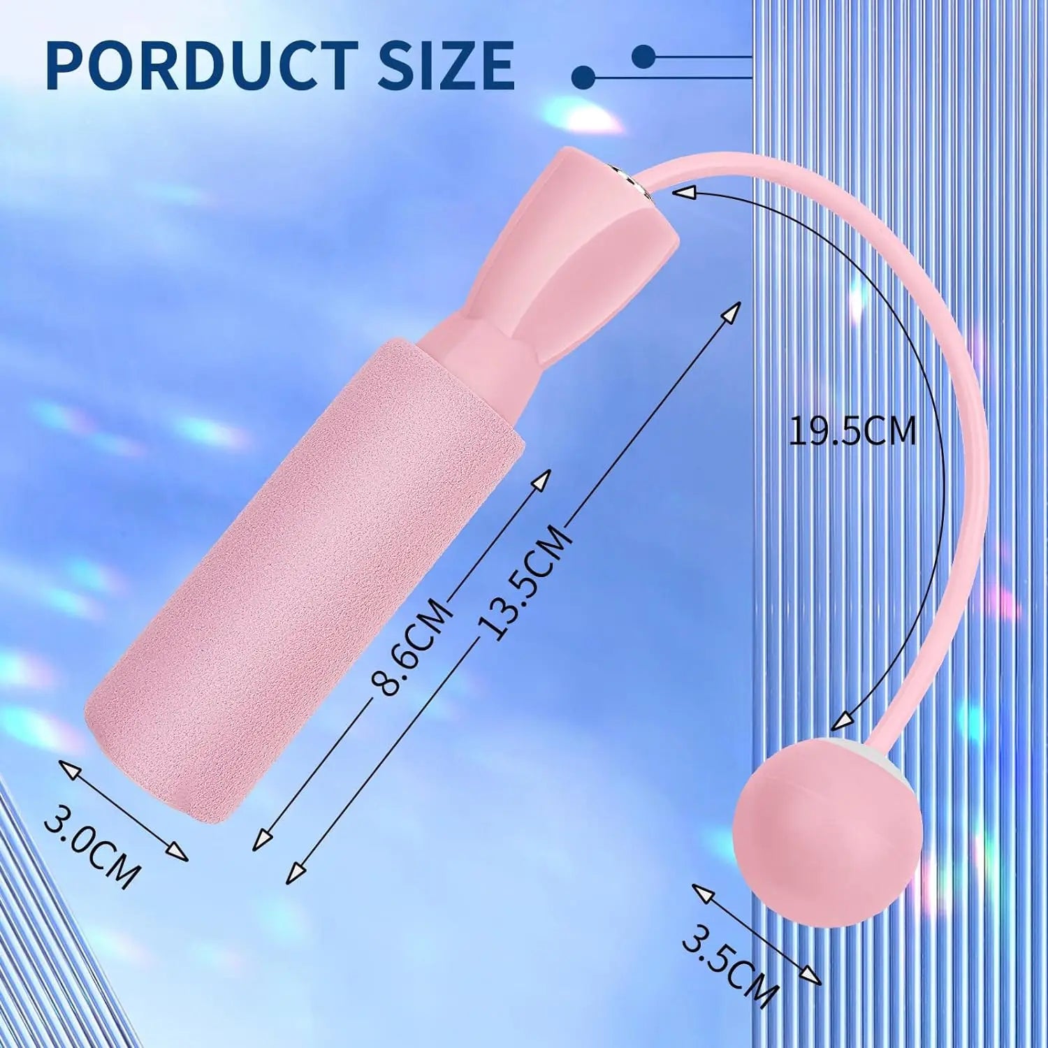 Verzwaard draadloos springtouw