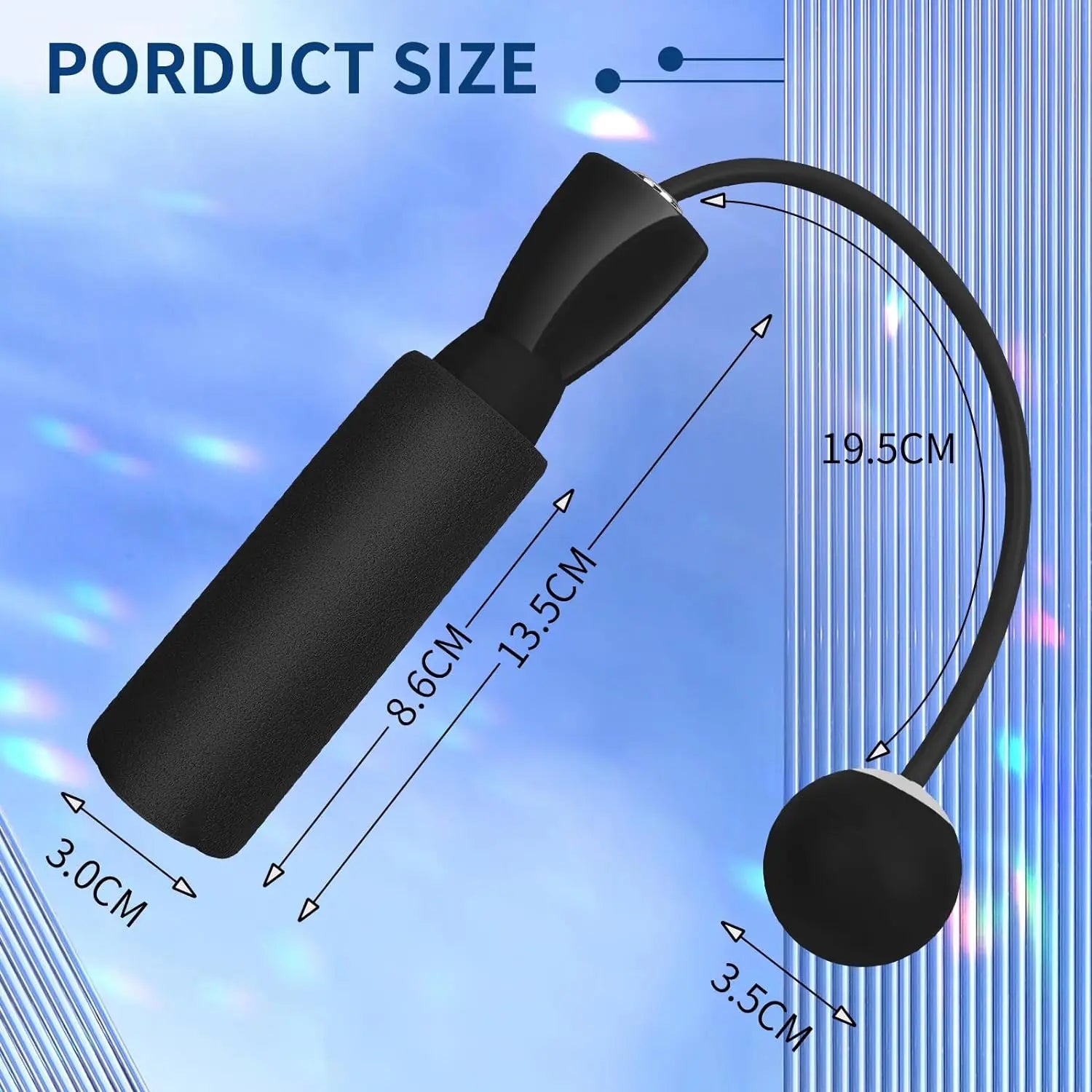 Verzwaard draadloos springtouw