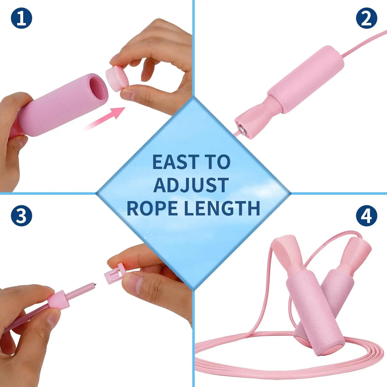 Verzwaard draadloos springtouw