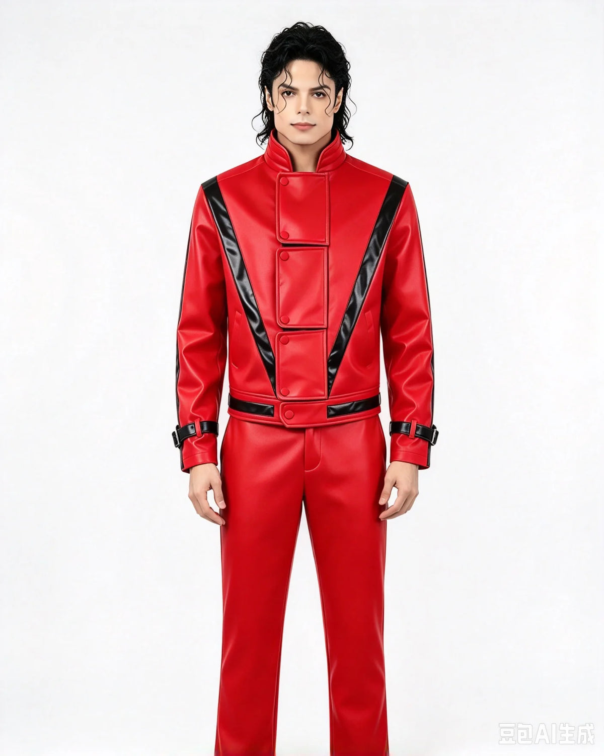 Thriller-Inspired Men’s Red Costume