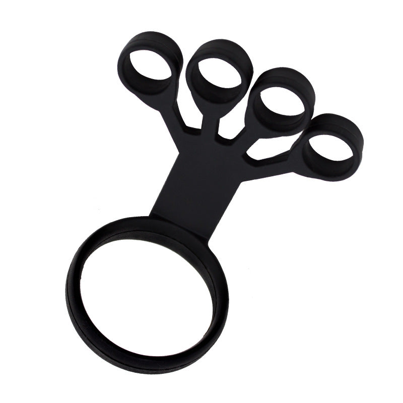 Black hand exerciser on a white background