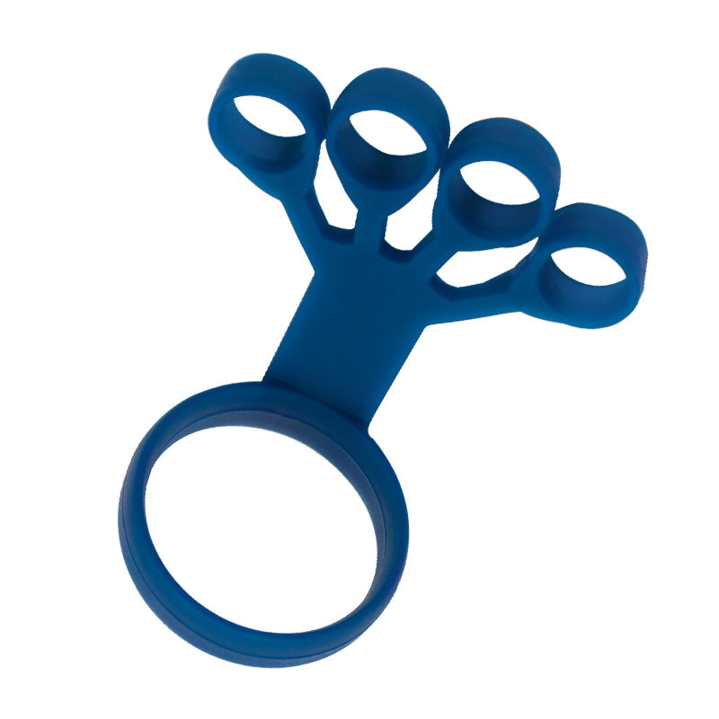 Blue hand exerciser on a white background