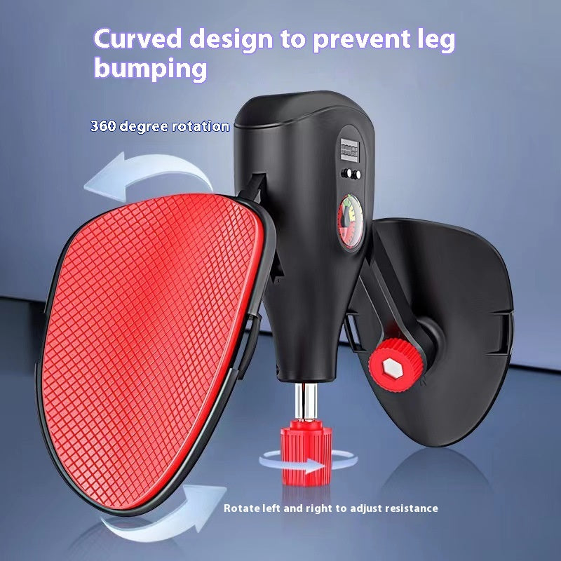 Kegal trainer with red cushion and black housing on a blue background