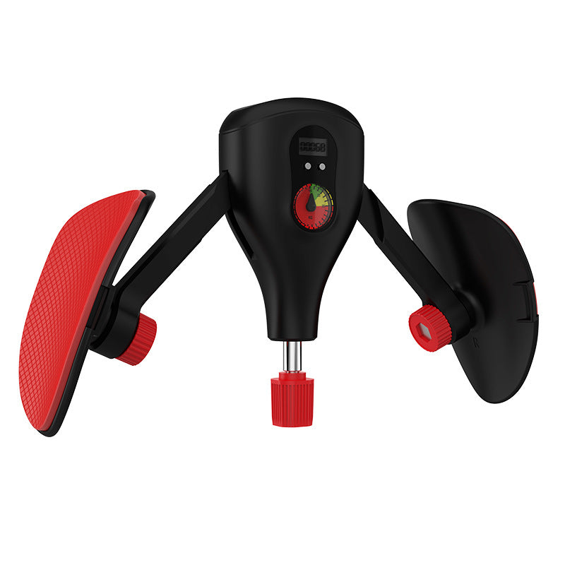 Black and red kegal trainer with digital display on a white background