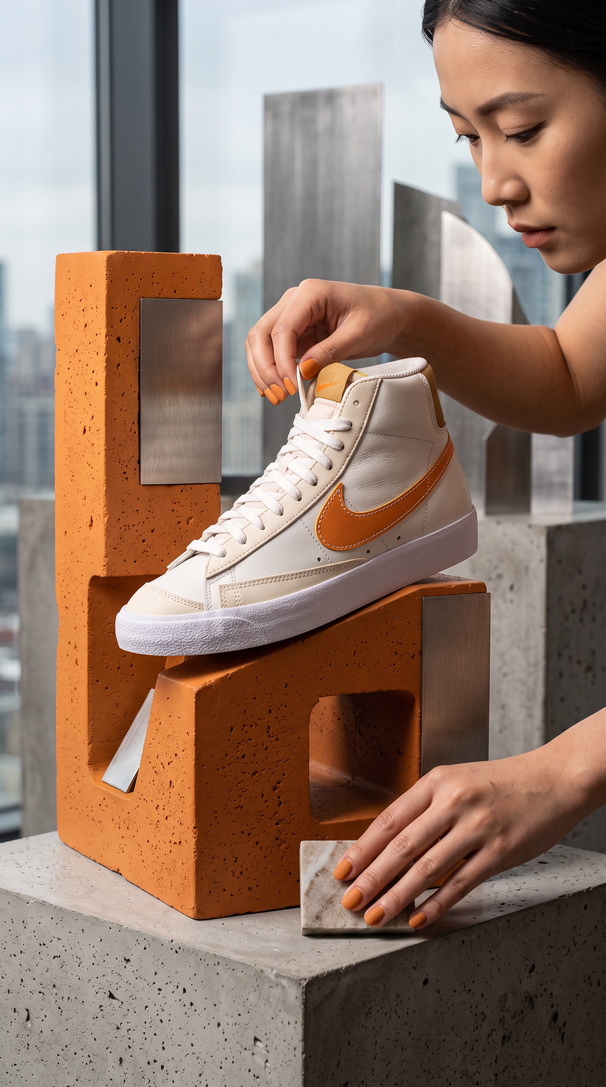 Nike Blazer Mid ’77 EMB Phantom/Hot Curry/Pearl White