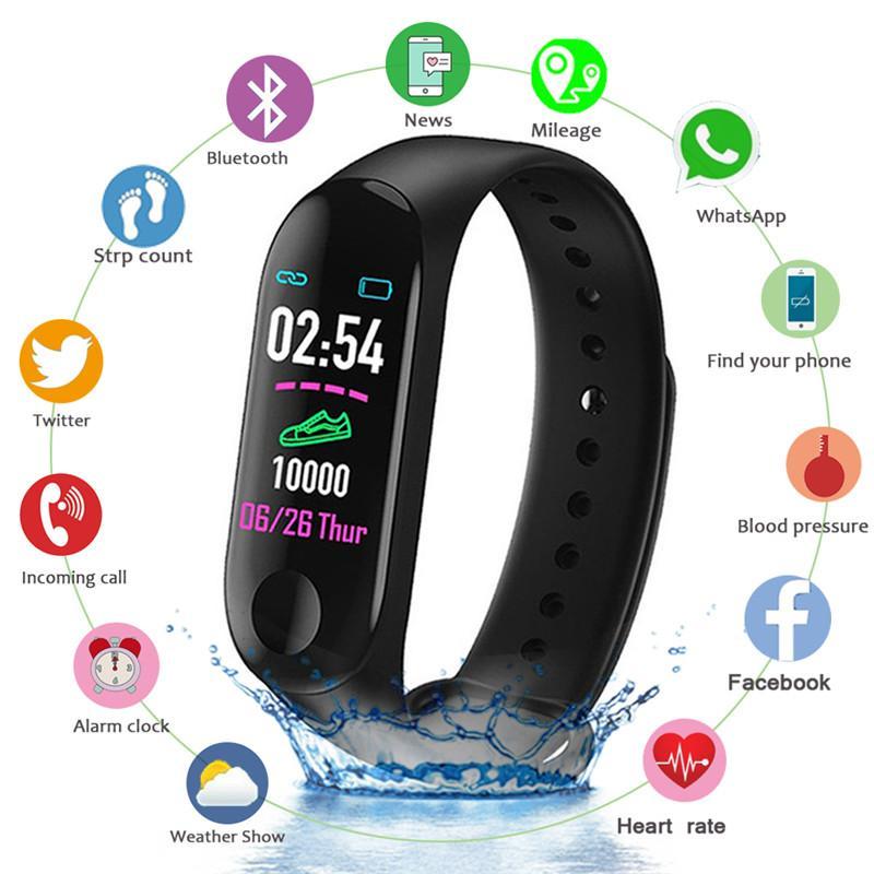 M3 Smart Band Fitness Tracker – Heart Rate & Blood Pressure Monitor
