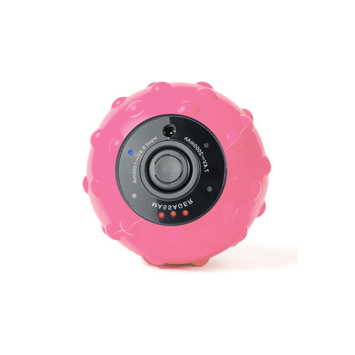 Pink textured ball with on a white background