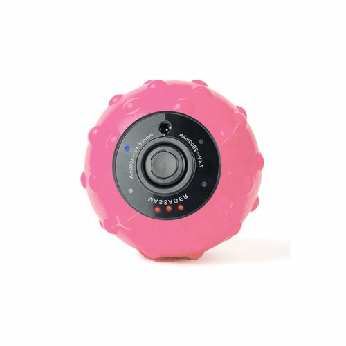 Pink textured ball with on a white background