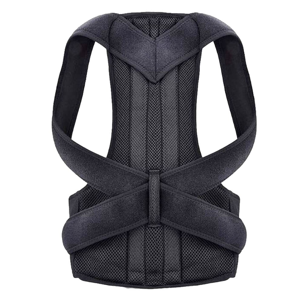 Black posture corrector on a white background