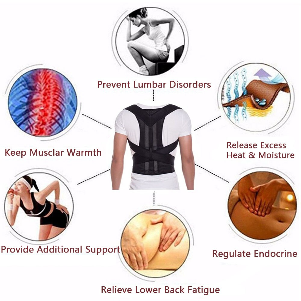Posture corrector with health benefits on a white background
