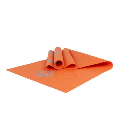 Orange resistance band with a white background