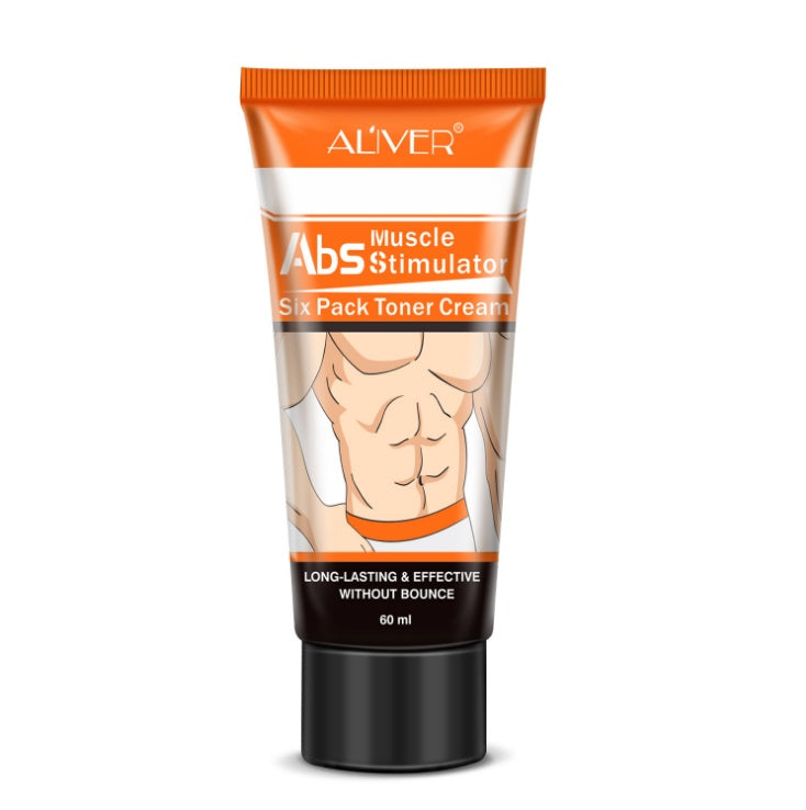 Tube of Al'iver Abs Muscle Stimulator Six Pack Toner Cream on a white background