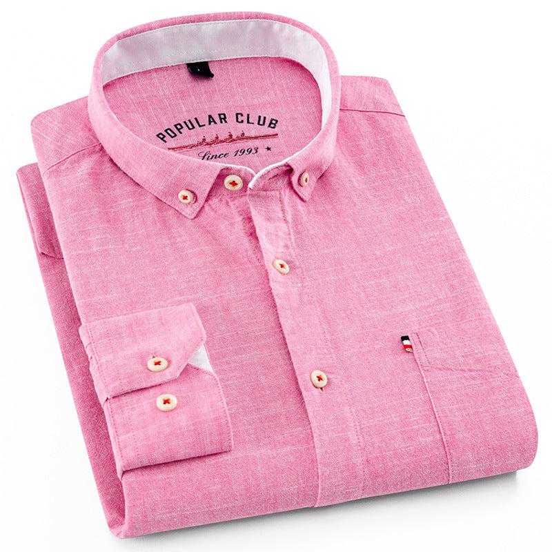 Pink shirt with 'Popular Club' branding on a white background