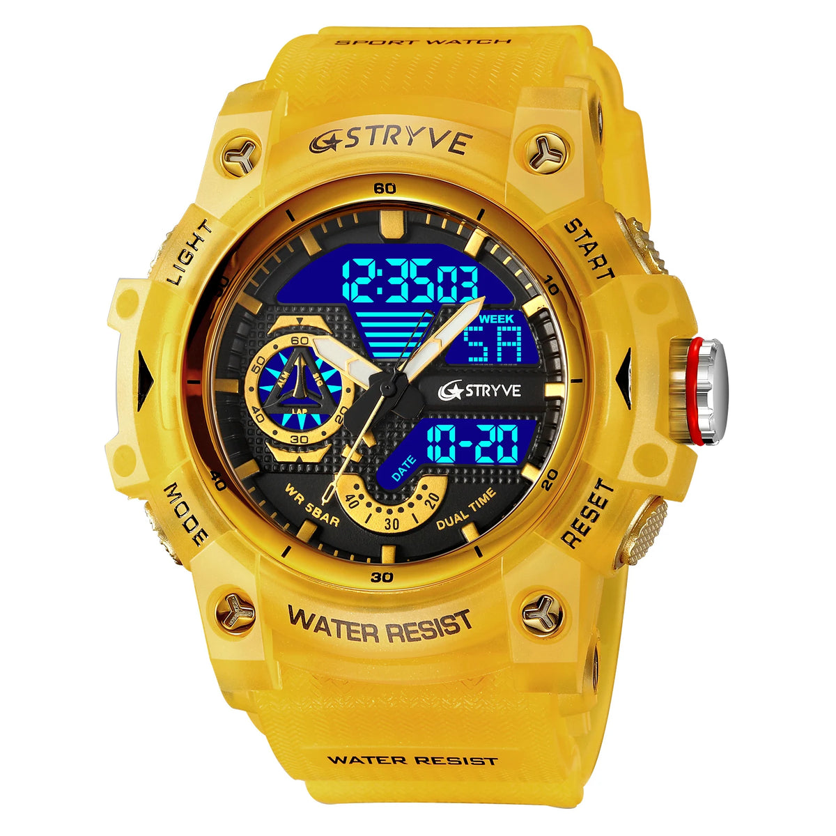 STRYVE Men’s Sports Watch with Stopwatch & Alarm