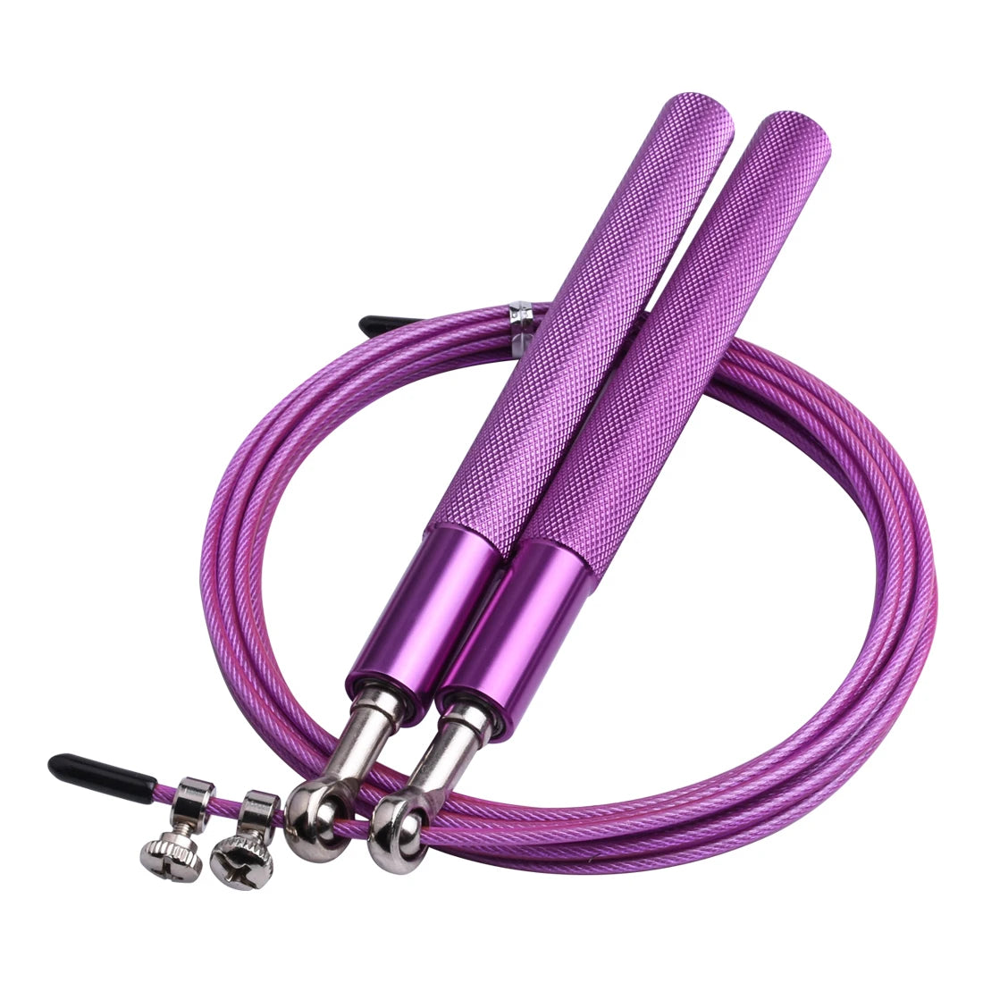 Purple on a white background