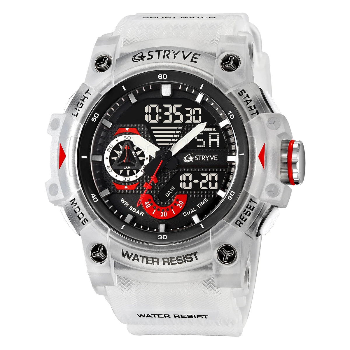 STRYVE Men’s Sports Watch with Stopwatch & Alarm