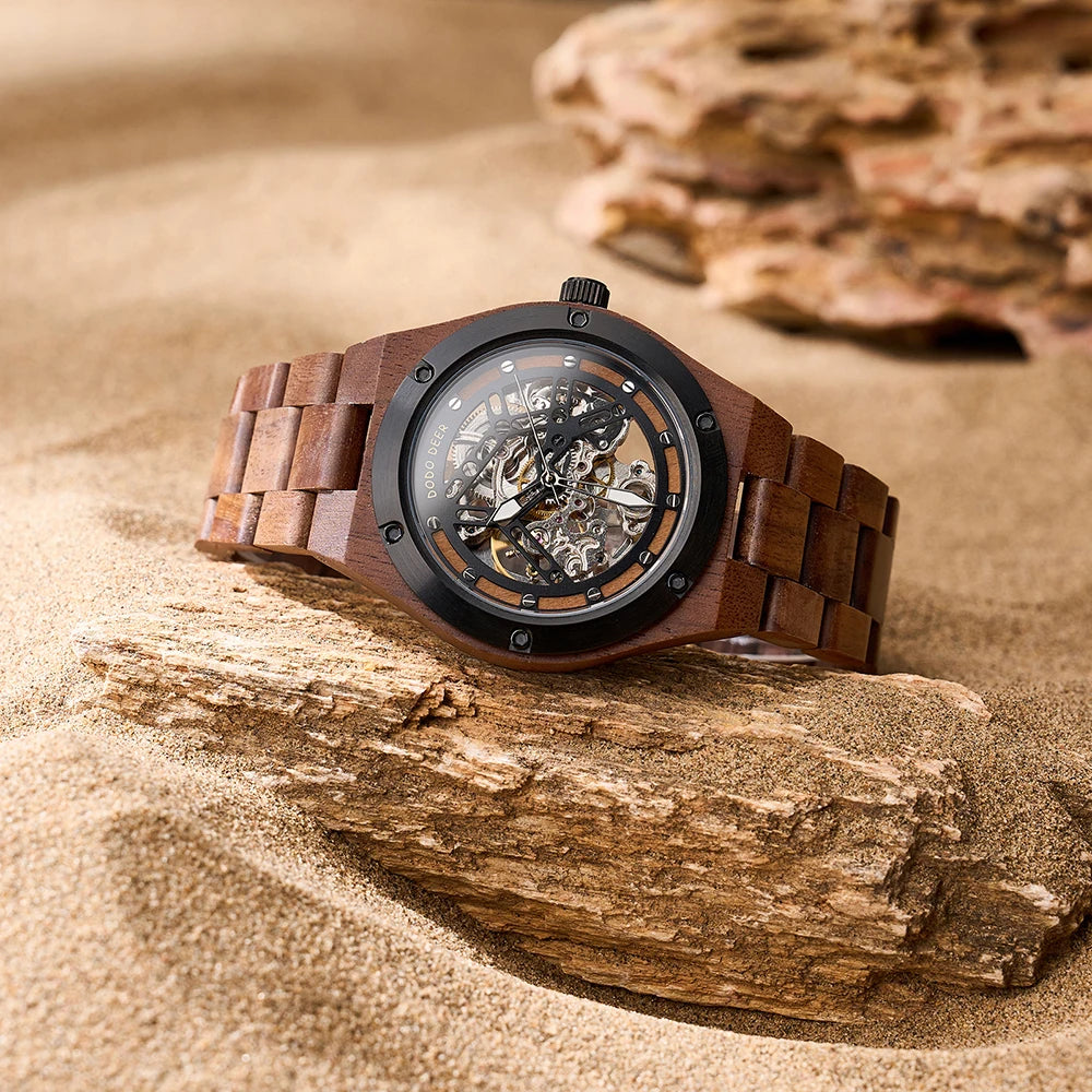 Men’s E49 Wooden Automatic Mechanical Watch